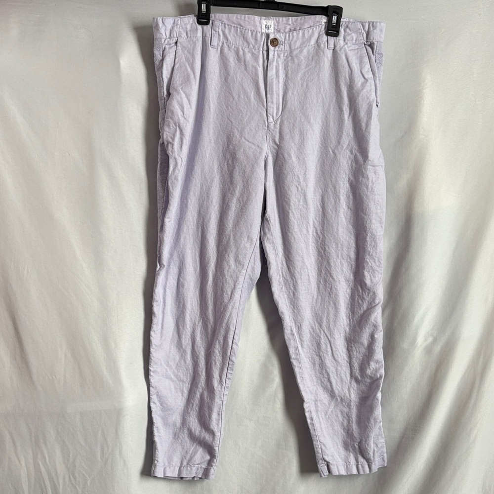GAP Light Lavender Straight-Leg Women's Pants